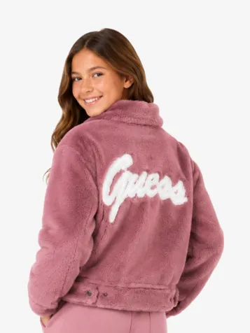 Meisjes Jas Faux Fur Dusty Phard