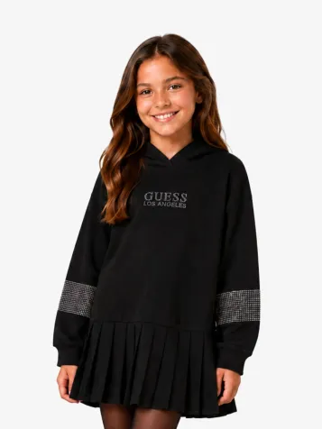 Meisjes Jurk Hoodie Zwart