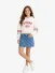 Guess Kids Meisjes Hoodie Salt Wit