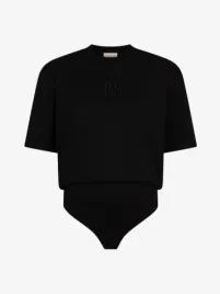 Josh V Dames Body Logo Poppy Zwart