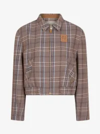 Josh V Dames Bomberjas Pepper Cognac Check