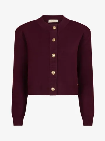 Dames Vest Fliss Burgundy