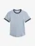 Josh V Dames T-shirt Cody Powder Blue Melange