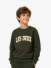 Les Deux Kids Jongens Sweater College Rosin Groen