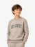 Les Deux Kids Jongens Sweater College Dark Sand Melange
