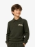 Les Deux Kids Jongens Sweater Polo College Rugby Rosin Groen