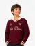 Les Deux Kids Jongens Longsleeve Waffle Football Chocolate Truffle Red