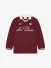 Les Deux Kids Jongens Longsleeve Waffle Football Chocolate Truffle Red