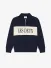 Les Deux Kids Jongens Sweater Zipper Rugby Dark Navy