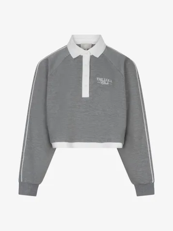Dames Sweater Polo Kaya Grijs Melange