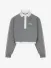 The Lola Club Dames Sweater Polo Kaya Grijs Melange
