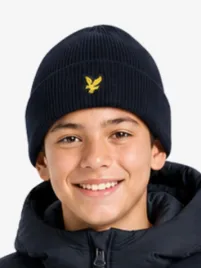 Lyle & Scott Junior Jongens Muts Dark Navy