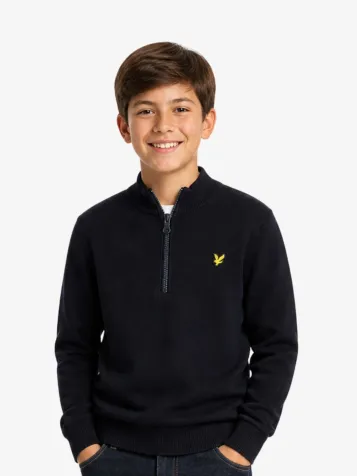 Jongens Trui Rits Dark Navy
