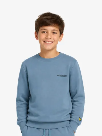 Jongens Sweater Logo Print Power Blauw