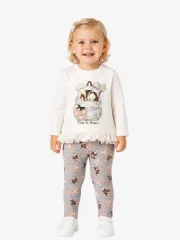 Mayoral Meisjes Set Legging Soy Heather Grey
