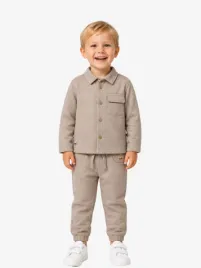 Mayoral Jongens Set Overshirt Truffle