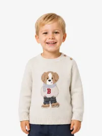 Mayoral Jongens Trui Knit Sweater Stone