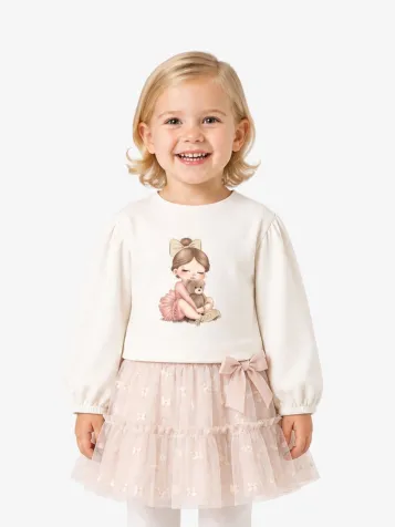 Meisjes Set Ballerina Natural