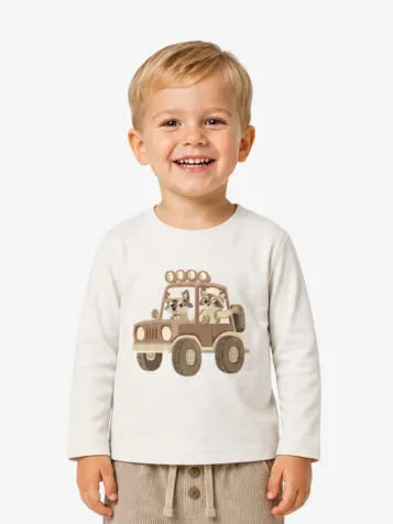 Jongens Longsleeve Wit