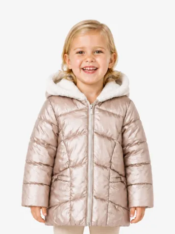 Reversible Faux Fur Jacket Bronze
