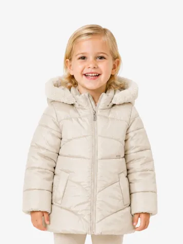Meisjes Winterjas Hazelnut