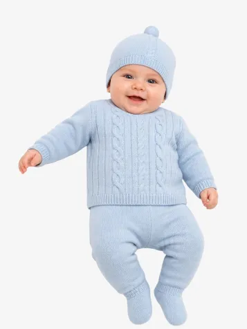 Jongens Baby Set Knit Vivid Rain