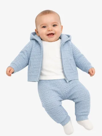 Jongens Baby Joggingpak Vest Sky