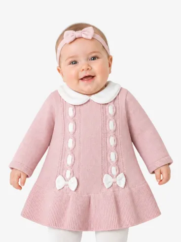 Meisjes Baby Jurk Baby Roze