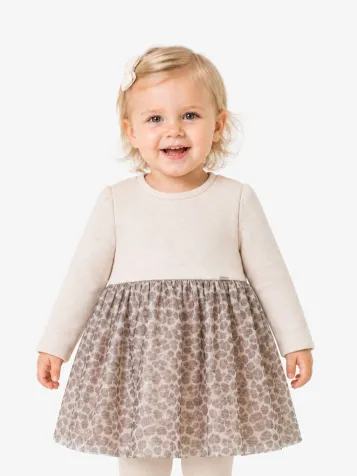 Meisjes Jurk Knit Tulle Seed