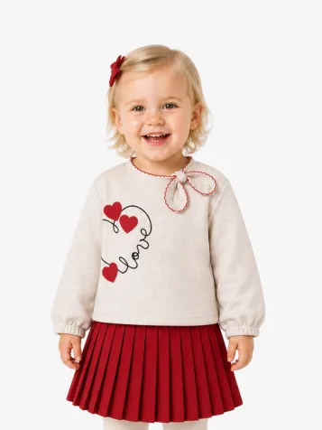 Meisjes Set Rok Rood