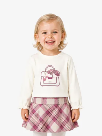 Meisjes Set Rok Raspberry