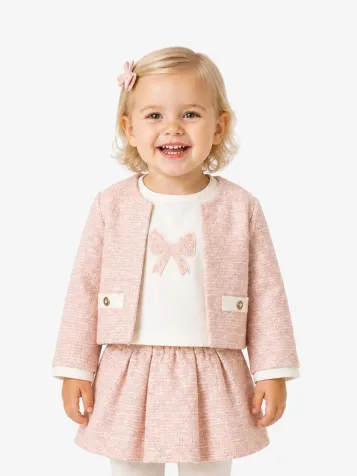 Meisjes Set Rok Tweed Petisui