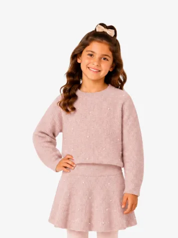 Meisjes Set Rok Parels Quartz