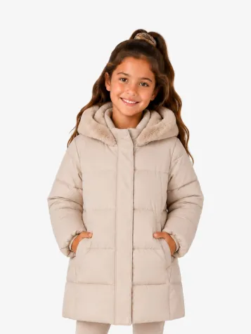 Meisjes Winterjas Cashew