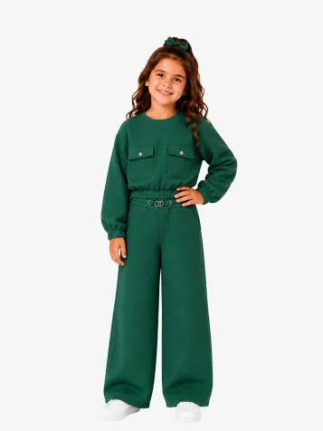 Meisjes Joggingpak Bottle Groen