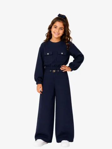 Meisjes Joggingpak Navy