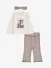 Mayoral Meisjes Set Flare Legging Haarband Soy Chocolate