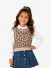 Mayoral Meisjes Gilet Panter Chestnut