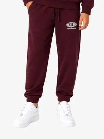 Jongens Joggingbroek Lifestyle Burgundy