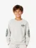 Malelions Junior Jongens Sweater Relaxed Lifestyle Grijs Melange