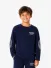 Malelions Junior Jongens Longsleeve Relaxed Lifestyle Navy