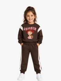 Monnalisa Meisjes Joggingpak Jessie Marronescuro Bruin