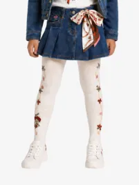 Monnalisa Meisjes Spijkerrok Blauw Stone Denim