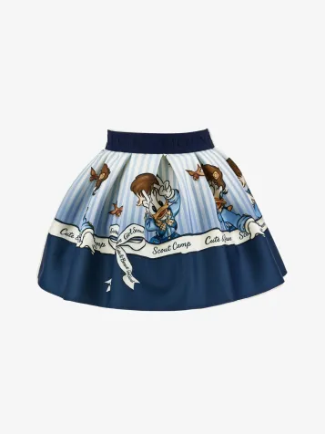 Meisjes Ballonrok Neoprene Daisy Duck Navy 