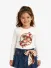 Monnalisa Meisjes Longsleeve Cow Girl Wit
