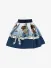 Monnalisa Meisjes Ballonrok Neoprene Daisy Duck Navy 