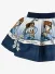 Monnalisa Meisjes Ballonrok Neoprene Daisy Duck Navy 
