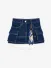 Monnalisa Meisjes Spijkerrok Mini Cargo Stone Denim