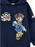 Monnalisa Meisjes Jurk Hoodie Daisy Duck Navy