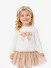 Monnalisa Meisjes Jurk Tulle Leopard Wit